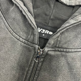 V3RS - Signature Zipper Hoodie - Washed Black - V3RS