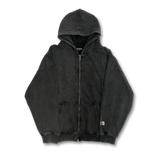 V3RS - Signature Zipper Hoodie - Washed Black - V3RS