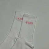 V3RS - Signature Socks - Pink/White - V3RS