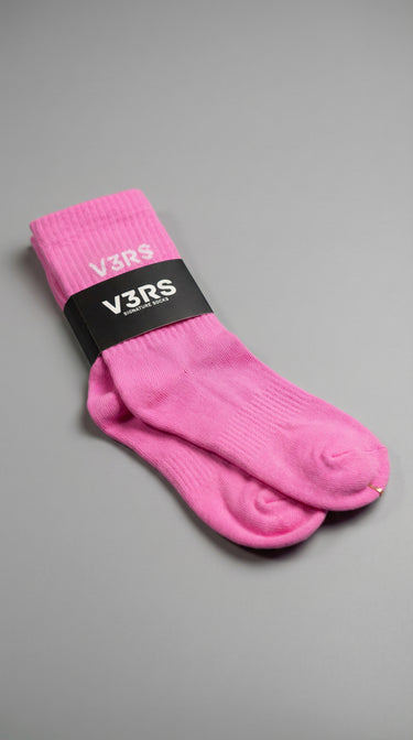 V3RS - Signature Socks - Pink/White