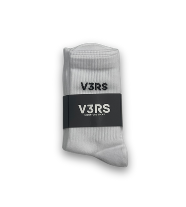 V3RS - Signature Socks - Black/White