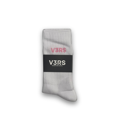 V3RS - Signature Socks - Pink/White