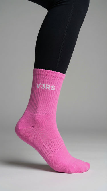 V3RS - Signature Socks - Pink/White