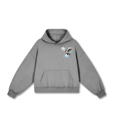 Pegasus Hoodie - Washed Grey