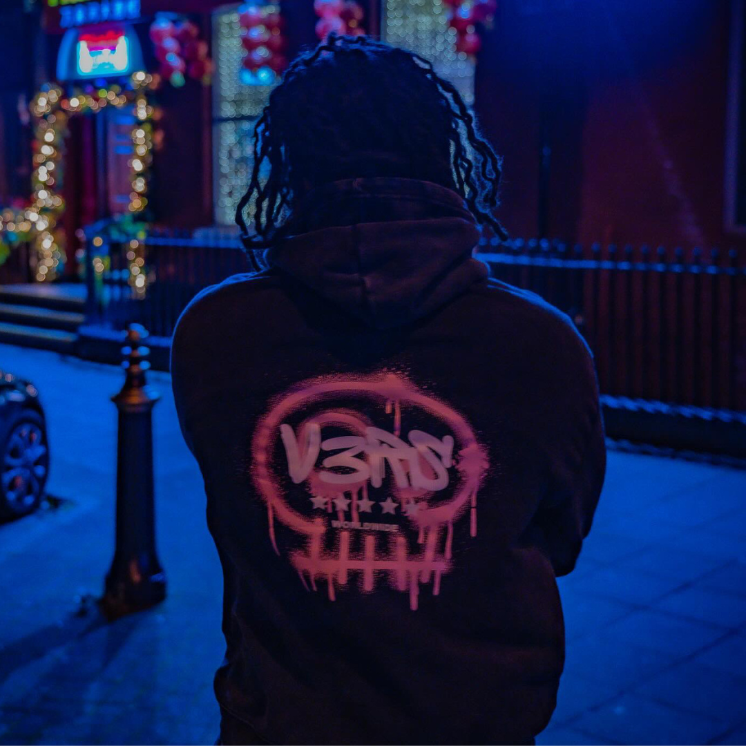 Graffiti vlone hoodie clearance