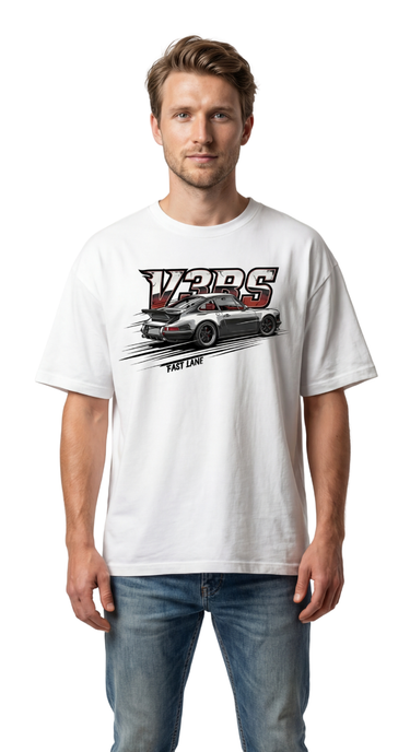FAST LANE - T-Shirt (White)