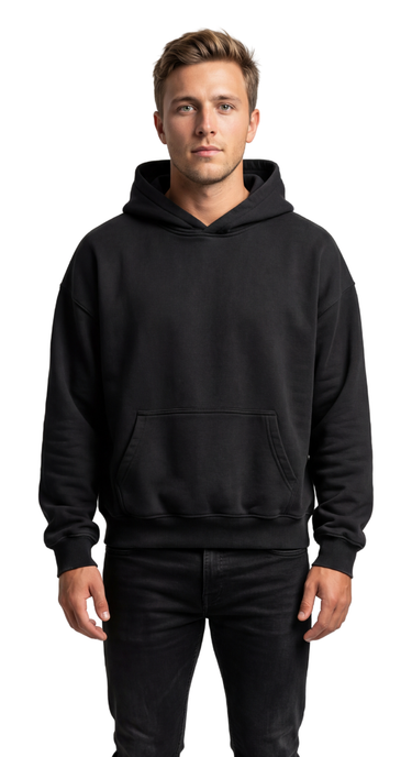 Perfectly Plain, Hoodie (Black)