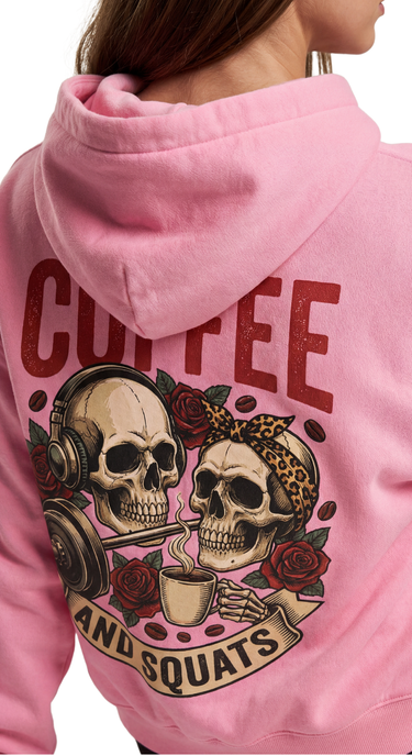 Coffee and Squats - Hoodie (Pink)