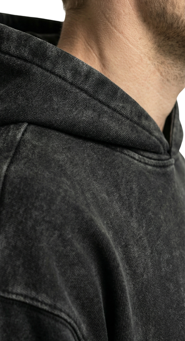 Perfectly Plain, Hoodie (Washed Black)