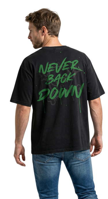 LIGHTSABER GREEN - Never. Back. Down