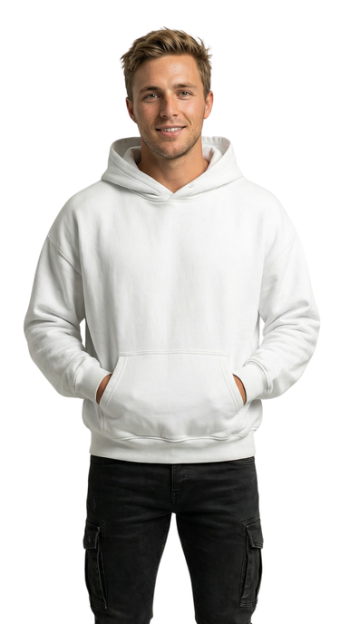 Perfectly Plain, Hoodie (White)