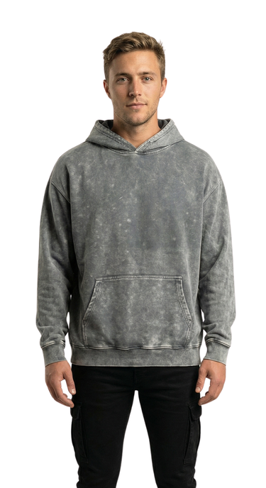 Perfectly Plain, Hoodie (Washed Grey)